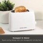 Hamilton Beach HB1116W Essentials 2 Slice Toaster - White - Wide Slots & Variable Browning