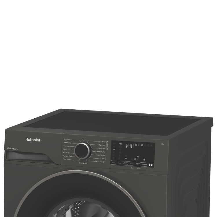 Refurbished Hotpoint FabricCare 9kg 1400rpm Washing Machine - Graphite