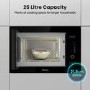 Refurbished Hisense HB25MOBX7GUK Built In 25L 900W Microwave & Grill Black