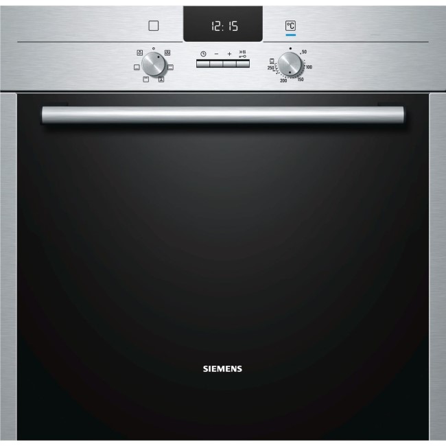 Siemens HB43AB521B iQ100 Built-in Single Multifunction Oven With EcoClean Liners - Stainless Steel