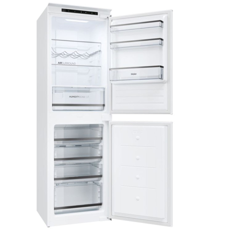 Refurbished Haier 242 Litre 50/50 Integrated Frost Free Fridge Freezer - White