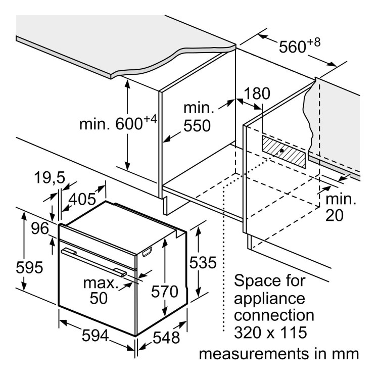 Siemens iQ500 HB537GBS3B Electric Single Oven - Stainless Steel