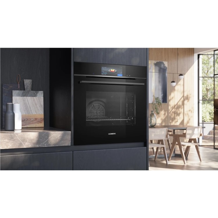 Siemens iQ700 HB778G3B1B Electric Self Cleaning Single Oven - Stainless Steel