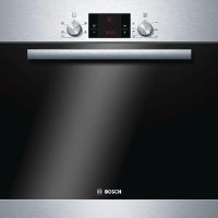 Bosch HBA13B150B Classixx Brushed Steel 3D Hot Air Electric Built-in/under Single Oven
