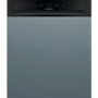 Hotpoint Aquarius 13 Place Settings Semi Integrated Dishwasher - Black