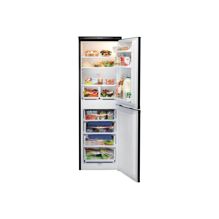HOTPOINT HBD5517B 234 Litre Freestanding Fridge Freezer 50/50 Split  54.5cm Wide - Black
