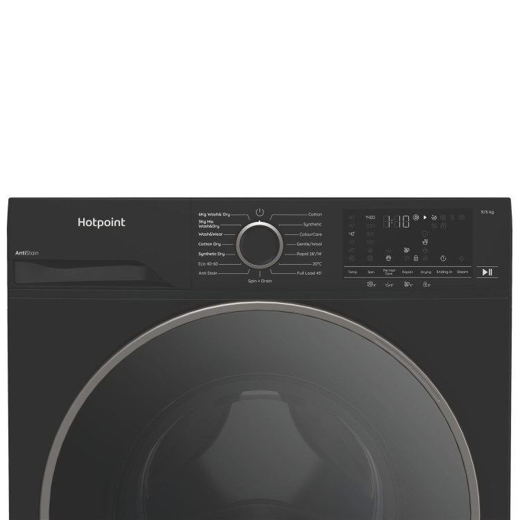 Hotpoint AntiStain 9kg Wash 6kg Dry 1400rpm Washer Dryer - Black