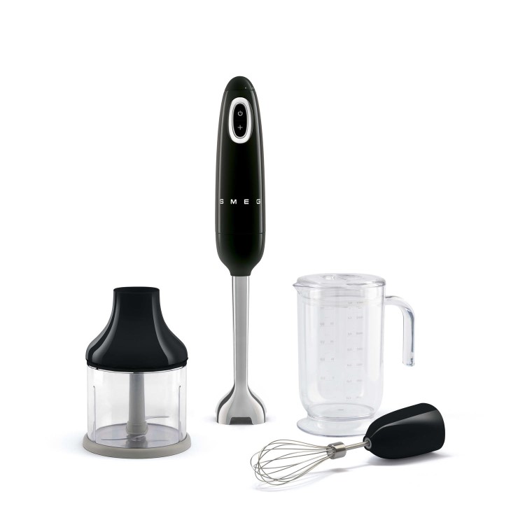Smeg 50’s Style Hand Blender – 700W Retro Immersion Blender with Accessories - HBF03BLUK