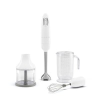 Smeg 50’s Style White Hand Blender – 700W Immersion Blender with Accessories - HBF03WHUK
