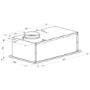 Hoover HBG520S 52cm Canopy Cooker Hood - Silver