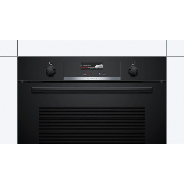 Bosch Series 6 Electric Single Oven with Catalytic Cleaning and Home Connect - Black