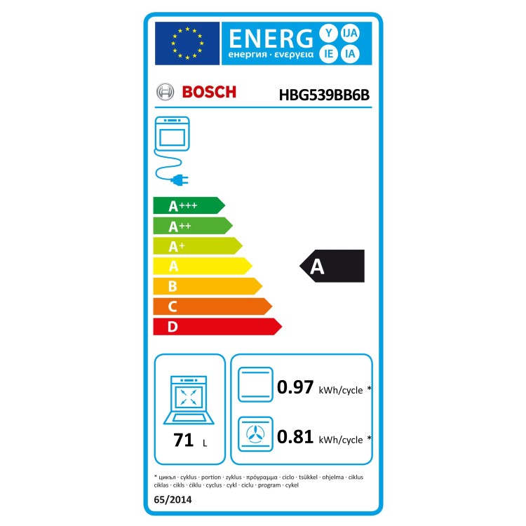 Bosch Series 6 Electric Single Oven with Catalytic Cleaning and Home Connect - Black