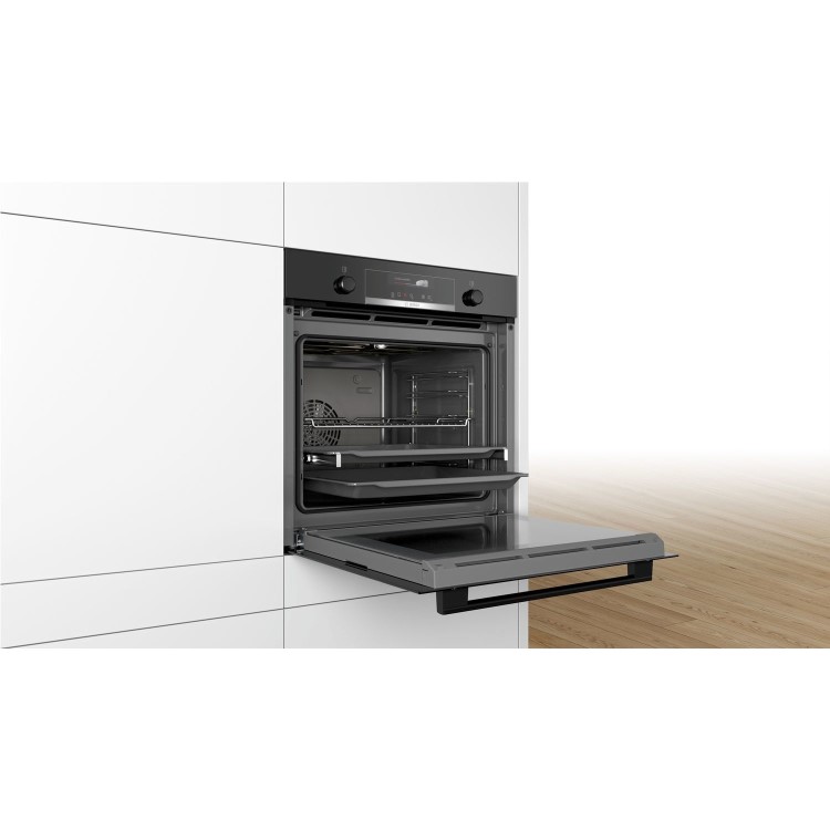 Bosch Series 6 Electric Single Oven with Catalytic Cleaning - Black