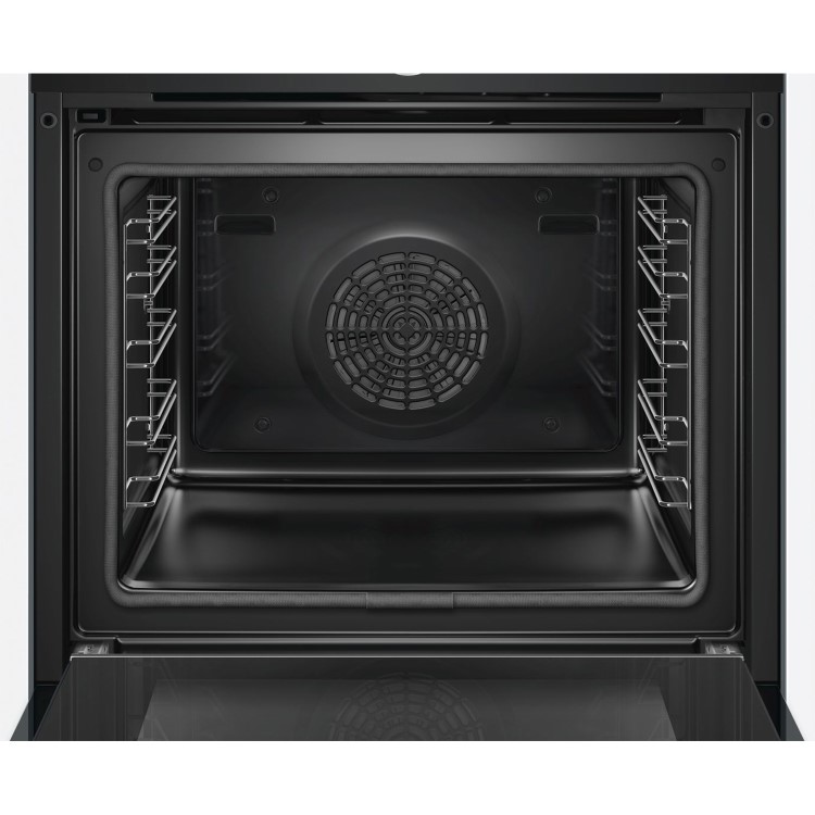Refurbished Bosch Serie 8 HBG674BB1B Multifunction 60cm Single Built In Electric Oven Black