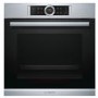 Refurbished Bosch Serie 8 HBG674BS1B Multifunction 60cm Single Built In Electric Oven Stainless Steel