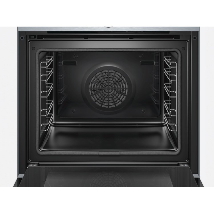 Refurbished Bosch Serie 8 HBG674BS1B Multifunction 60cm Single Built In Electric Oven Stainless Steel