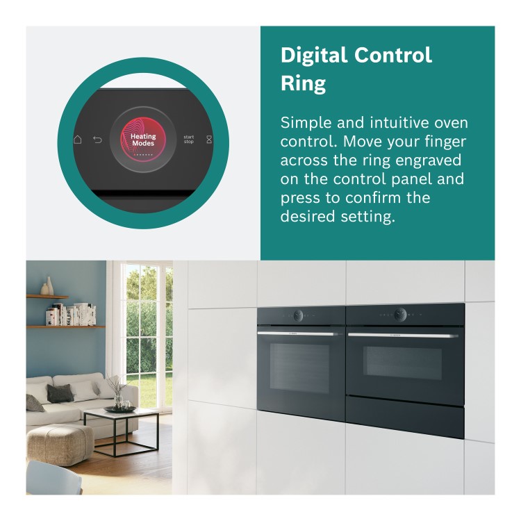 Bosch Series 8 HBG7741B1B Electric Self Cleaning Single Oven - Black