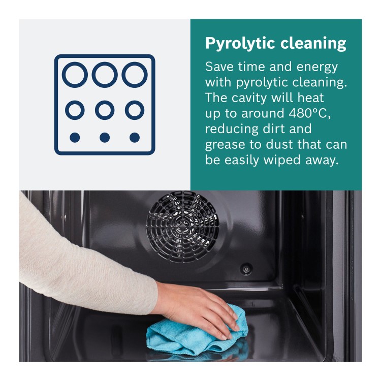 Bosch Series 8 HBG7741B1B Electric Self Cleaning Single Oven - Black