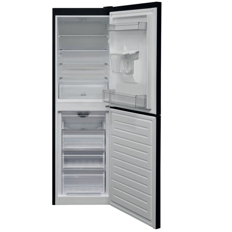 Refurbished Hotpoint HBNF55182BAQUAUK Freestanding 344 Litre 50/50 Frost Free Fridge Freezer Black