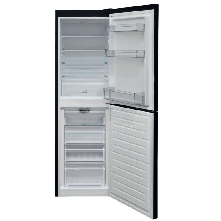 Refurbished Hotpoint HBNF55182BUK Freestanding 344 Litre 50/50 Frost Free Fridge Freezer Black