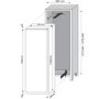 Hoover HBOU172UK 217 Litre Integrated In Column Freezer 177cm A+ Energy Rating 54cm Wide - White