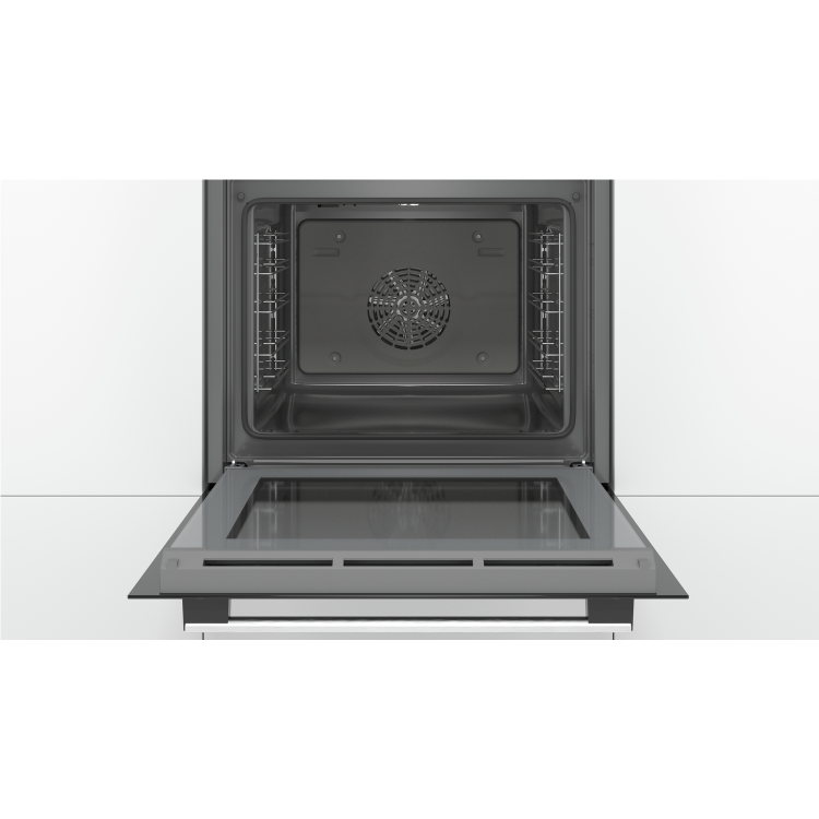 Refurbished Bosch Serie 4 HBS534BS0B 60cm Single Built In Electric Oven Stainless Steel