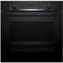 Refurbished Bosch Series 4 HBS573BB0B Pyrolytic Self Cleaning 60cm Single Built In Electric Oven Black