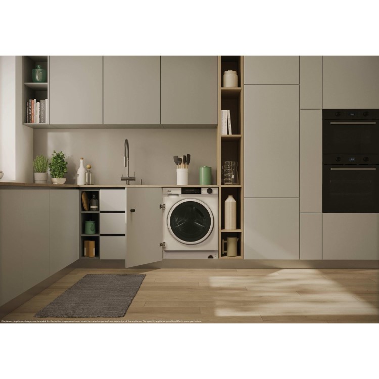 Hoover H-Wash 600 10kg 1400rpm Integrated Washing Machine - White