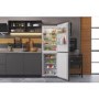 Refurbished Hotpoint HBTNF60182XUK Freestanding 322 Litre 50/50 Frost Free Fridge Freezer Inox
