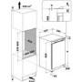 Refurbished Hotpoint HBUFZ011.UK Integrated 91 Litre Under Counter Low Frost Freezer