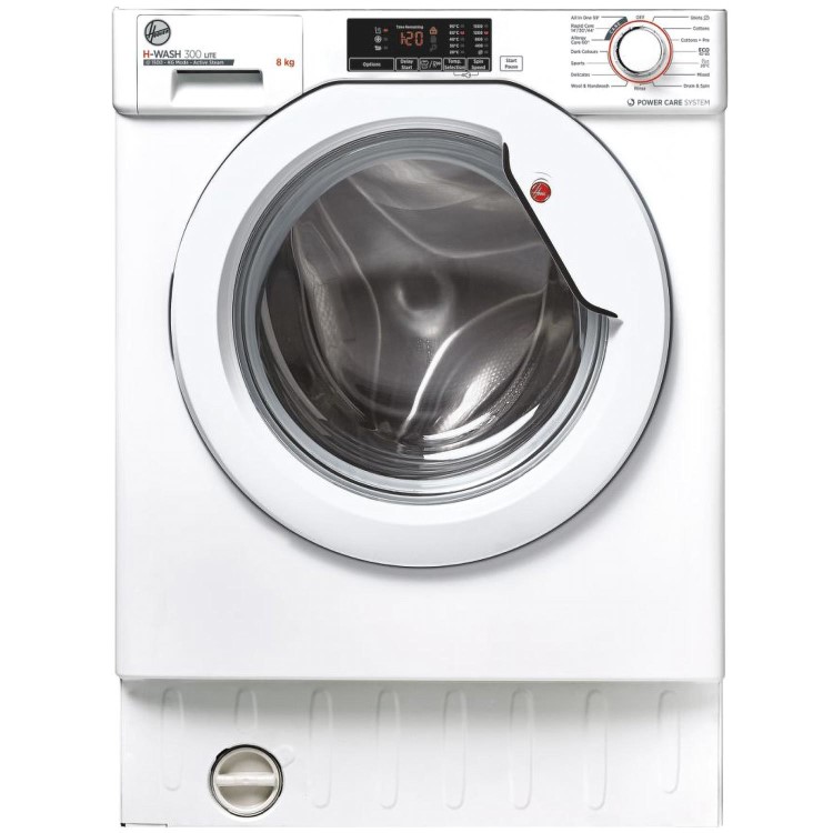Hoover H-Wash 300 Lite 8kg 1500rpm Integrated Washing Machine - White