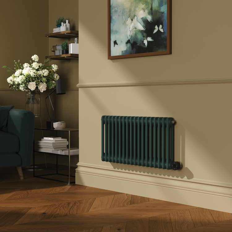 Evergreen Horizontal Smart Electric Radiator with Wi-Fi Thermostat - 1.2KW - H400xW830 - Bathroom Safe