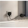 Midnight Black Horizontal Column Smart Electric Radiator with Wi-Fi Thermostat - 1200W - H400xW1190mm - Bathroom Safe