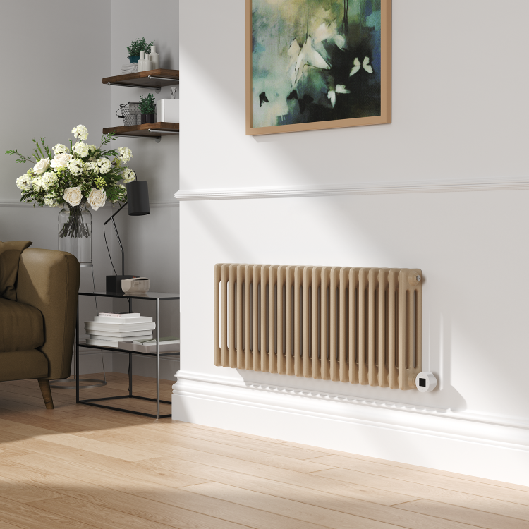 Cleopatra Horizontal Smart Electric Radiator with Wi-Fi Thermostat - 1.2KW - H400xW1190 - Bathroom Safe