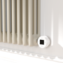 Linen Horizontal Smart Electric Radiator with Wi-Fi Thermostat - 1.2KW - H400xW1190 - Bathroom Safe