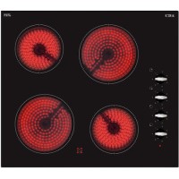 CDA HC6211FR Ceramic Hob 60cm 4 Zone Side Control - Frameless