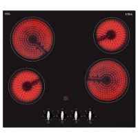 CDA HC6311FR Ceramic Hob 60cm 4 Zone Front Control - Frameless