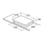 CDA 77cm 5 Zone Ceramic Hob