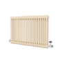 Reggio Elk brown Horizontal Double Column Traditional Radiator 600x1010mm 3462 BTU - Cast Iron Style