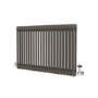 Reggio Russet Horizontal Double Column Traditional Radiator 600x1010mm 3462 BTU - Cast Iron Style