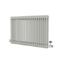 Reggio Smoked Stone Horizontal Double Column Traditional Radiator 600x1010mm 3462 BTU - Cast Iron Style
