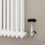 Reggio White Horizontal Double Column Traditional Radiator 800x1010mm 3462 BTU - Cast Iron Style