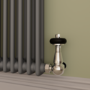 Reggio Anthracite Horizontal Double Column Radiator 800x1190mm 5361 BTU - Cast Iron Style