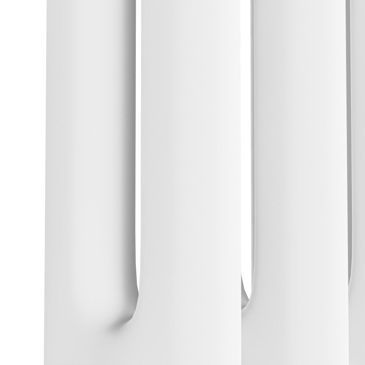 GRADE A1 - Reggio White Horizontal Double Column Traditional Radiator 600x1190mm 4091 BTU - Cast Iron Style