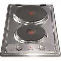 CDA HCE340SS 29cm Domino Two Zone Sealed Plate Hob Stainless Steel