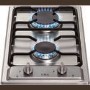 CDA HCG301SS 29cm Domino Two Burner Gas Hob Stainless Steel