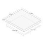 Beko 60cm 4 Burner Gas on Glass Hob - Black