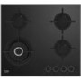 Refurbished Beko HCLW64222S 60cm 4 Zone Gas-on-glass Hob