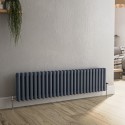 A1/HCT26-300-DGCT GRADE A1 - Reggio Anthracite Horizontal Triple Column Traditional Radiator 300x1190mm 2682 BTU - Cast Iron Style