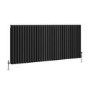 GRADE A1 - Reggio Midnight Black Horizontal Triple Column Traditional Radiator 600x1460mm 6367 BTU - Cast Iron Style